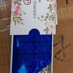 ***Металлическая пластина для стемпинга на пластиковой основе FURMAN-004 ___KRY060/068 (293)