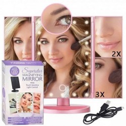 *** Дзеркало-книжка для макіяжу з підсвічуванням та збільшенням ___KRY450/585 (415)