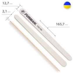 Пилка для нігтів ФУРМАН крапля 100/180грит ___MRL425G (443)
